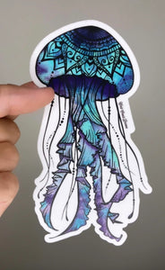 West Coast Karma - Jellyfish  Watercolour Sticker