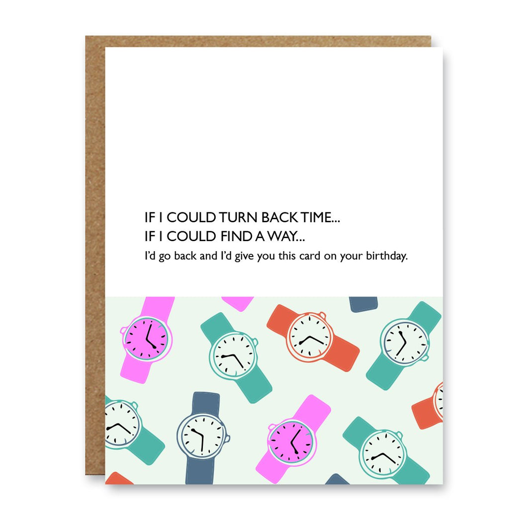Turn Back Time Birthday - Boo To You Cards