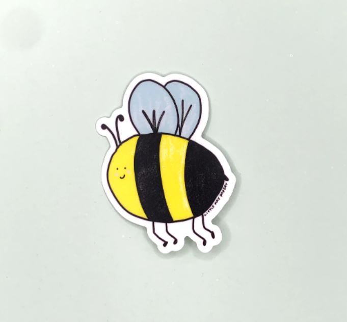 Bumble Bee Vinyl Sticker- Little May Papery