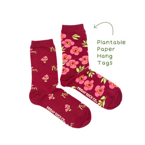 Women's Floral Mom Socks - Friday Sock Co.