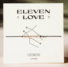 Load image into Gallery viewer, Gemini Zodiac Wish Bracelet - Eleven Love