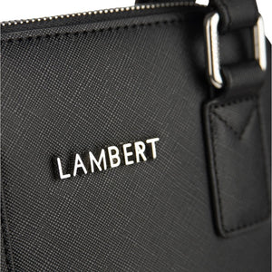 The Heidi - Small 2-in-1 Black Vegan Leather Handbag - Lambert Bags