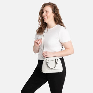 The Heidi - Small 2-in-1 Pearl Vegan Leather Handbag - Lambert Bags