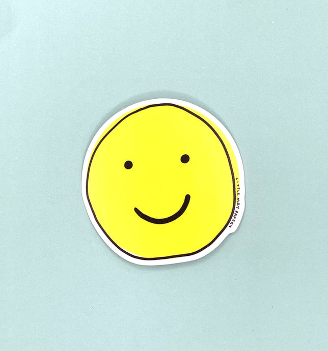 Smile Vinyl Sticker- Little May Papery