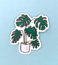 Load image into Gallery viewer, Clear Monstera Vinyl Sticker - Little May Papery