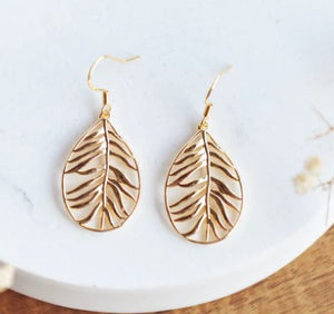Lana Gold Leaf Earrings - Oh So Lovely