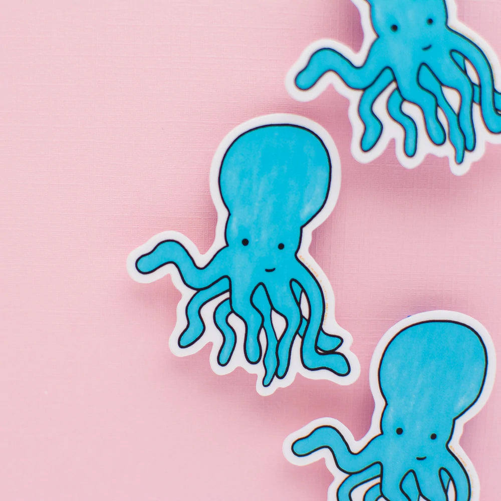 Octopus Vinyl Sticker - Little May Papery