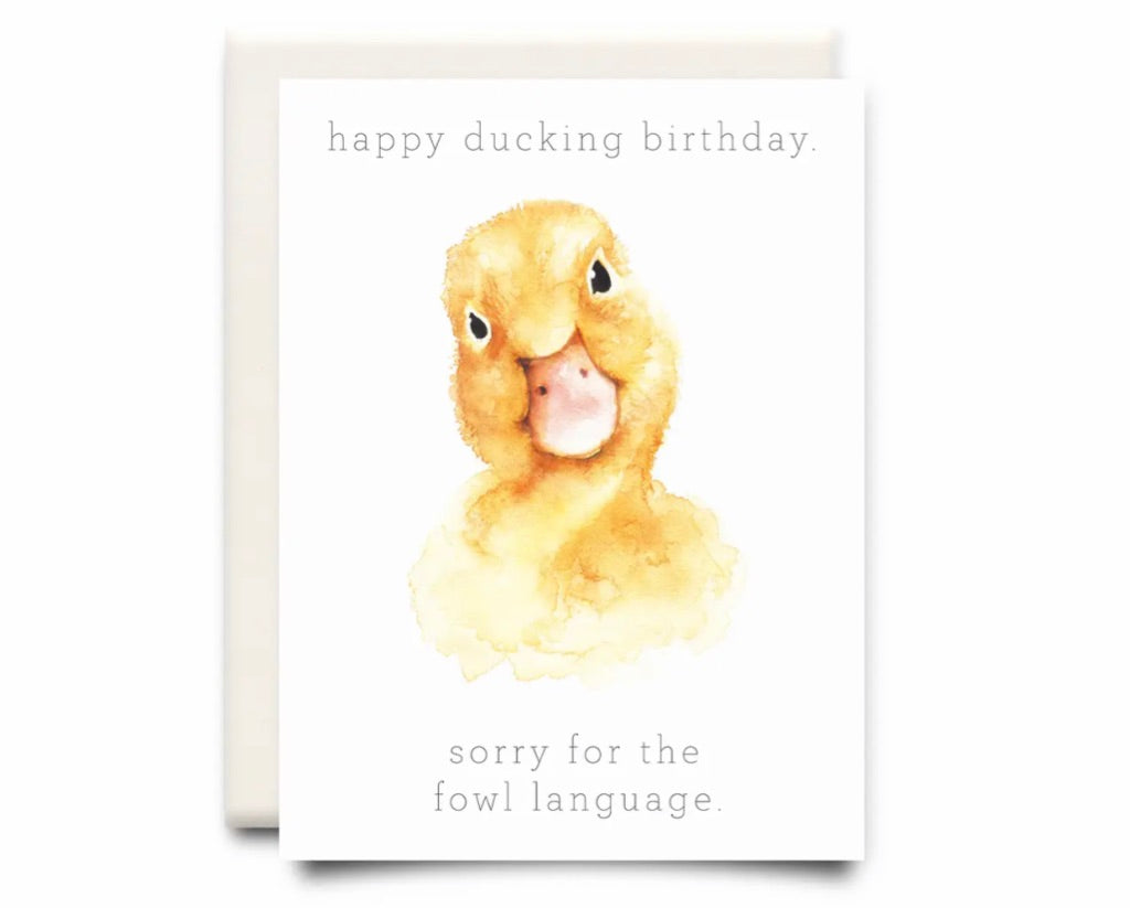 Fowl Language Birthday Card