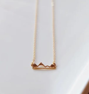 Mountain Ridge Necklace - Gold - Oh So Lovely