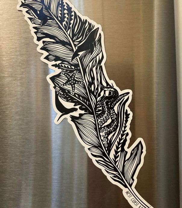 Nautical Feather Magnet