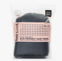 Load image into Gallery viewer, Eco-Friendly Hair Towel - Black - Kitsch