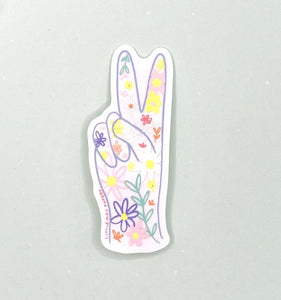 Peace Sign Vinyl Sticker - Little May Papery