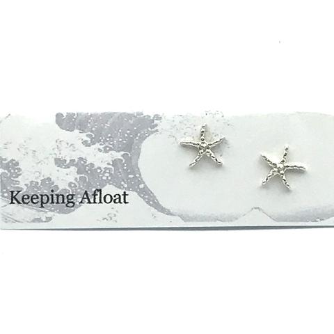 Keeping Afloat Sterling Silver Sea Star Stud Earrings