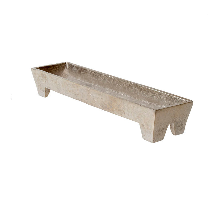 Footed Tray - Silver Medium