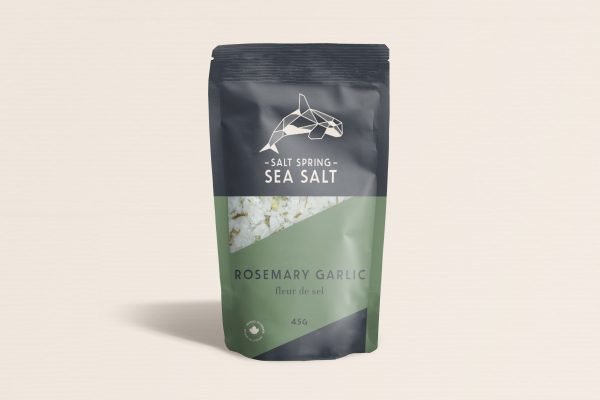 Salt Spring Sea Salt - Rosmary Garlic Fleur Sel