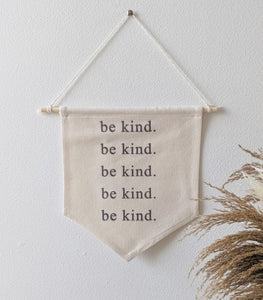 Be Kind Canvas Banner