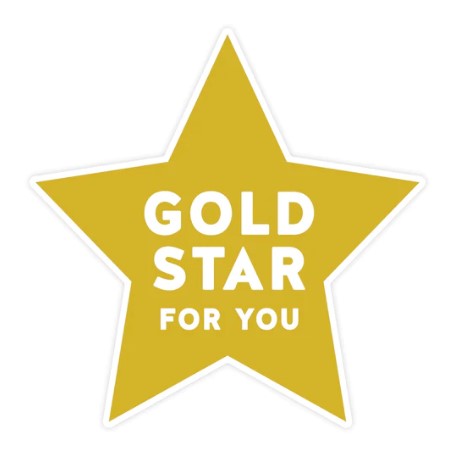 Gold Star For You - Sticker