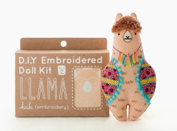 Llama Embroidery Kit