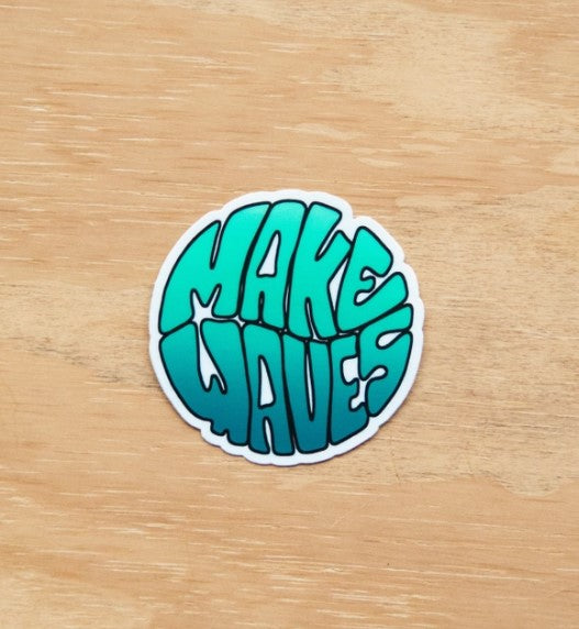 Make Waves Sticker- Theka Mixed Media