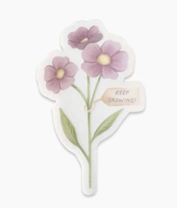 Keep Growing Flower Sticker - Desk of Sandra