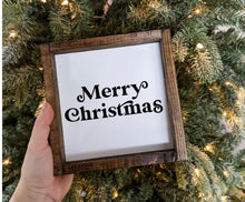 Load image into Gallery viewer, Merry Christmas Wood Sign