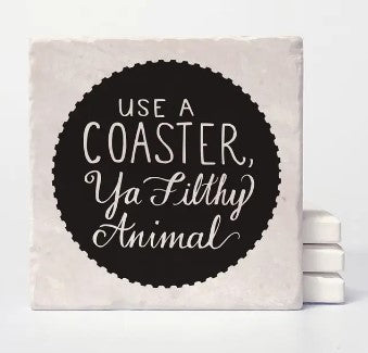 Filthy Animals Coaster Set Of 4