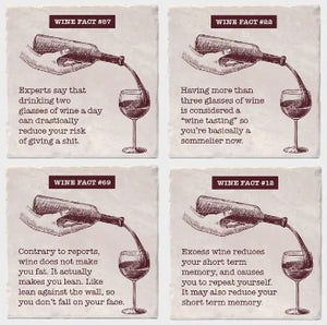 Wine Facts - Versatile Coasters