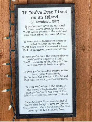 If You've Ever Lived On An Island.... Wood Sign - WestCoastKitsch