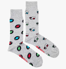 Load image into Gallery viewer, Men&#39;s Record and Headphone Socks - Friday Sock Co.