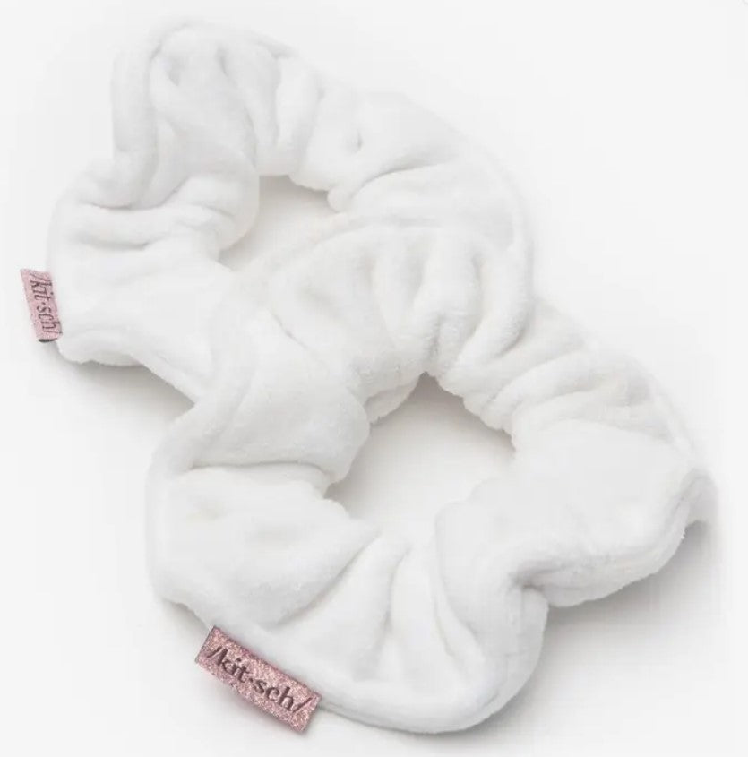 Microfiber Towel Scrunchies (2 Pack) - White - Kitsch