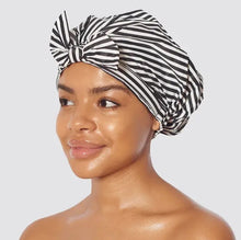 Load image into Gallery viewer, Luxury Shower Cap - Stripes - Kitsch