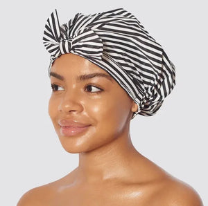 Luxury Shower Cap - Stripes - Kitsch