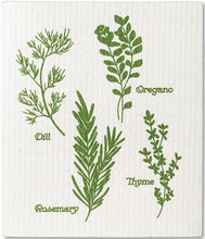 Load image into Gallery viewer, Assorted Herbs Swedish Dishcloth