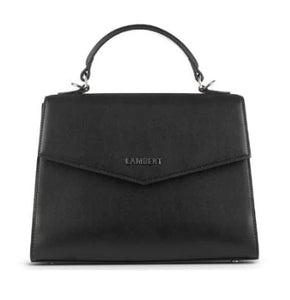 The Gracie - Black Vegan Leather 2-in-1 Handbag - Lambert Bags