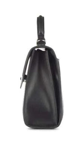 The Gracie - Black Vegan Leather 2-in-1 Handbag - Lambert Bags