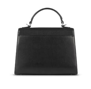 The Gracie - Black Vegan Leather 2-in-1 Handbag - Lambert Bags