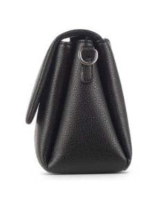 The Judy - Black Vegan Leather Crossbody Handbag - Lambert Bags