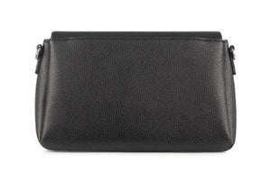 The Judy - Black Vegan Leather Crossbody Handbag - Lambert Bags