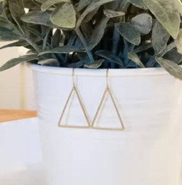 Basic Small Triangle Earrings