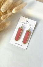 Load image into Gallery viewer, Palmer (with resin) - Polymer Clay Dangle Earrings - 2 Colours