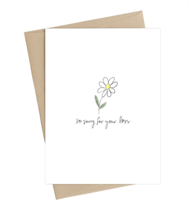 Sorry For Your Loss (Daisy) - Little May Papery Card