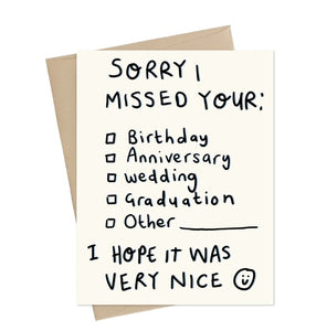 Sorry I Missed... - Little May Papery Card