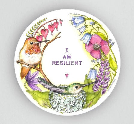 I AM Resilient Sticker - Nicola North Art