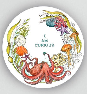 I AM Curious Sticker - Nicola North Art