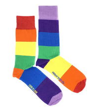 Load image into Gallery viewer, Men&#39;s Love Is Love Rainbow Socks - Friday Sock Co.