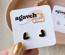 Load image into Gallery viewer, Classy Girl Heart Studs - Agaveh Girl - 2 Colours