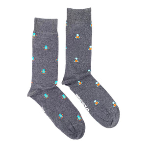 Men's Tiny Robot Socks - Friday Sock Co.