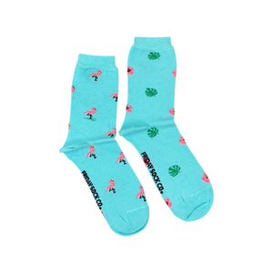 Women's Tiny Flamingo Socks - Friday Sock Co.