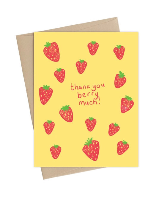 Thank You Berry Much-  Little May Papery Greeting Cards