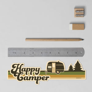 Happy Camper Bumper Sticker